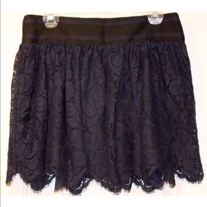 Milly navy blue lace skirt 10
